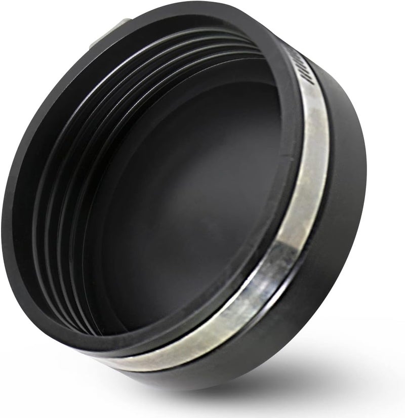 Supply Giant 3982 Flexible PVC Pipe Cap with Stainless Steel Clamps,6.6" Inner Diameter for 6" Nominal Pipe, Black - Image 1